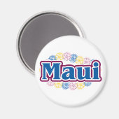 Maui bloemen magneet (Voorkant / Achterkant)