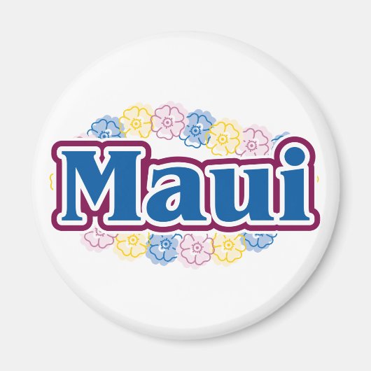 Maui bloemen magneet (Voorkant)