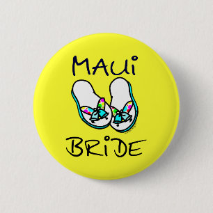 Maui Bride Ronde Button 5,7 Cm