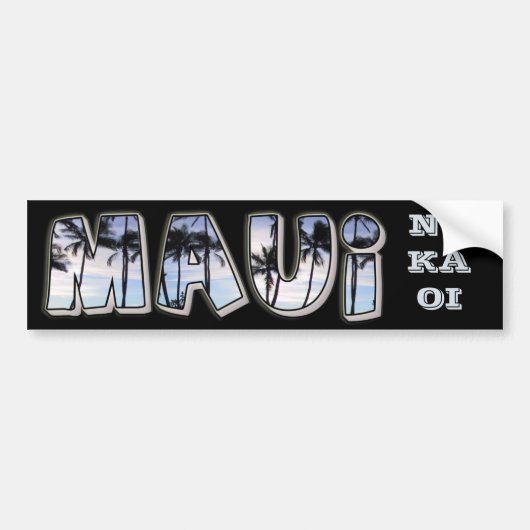 Maui Bumpersticker (Voorkant)
