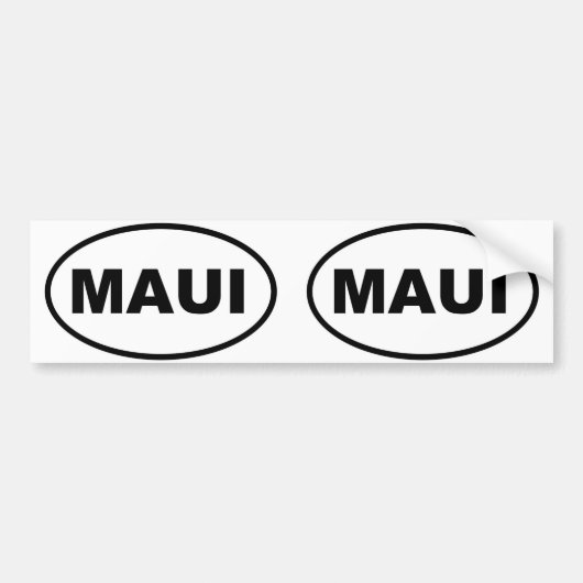 Maui Bumpersticker (Voorkant)