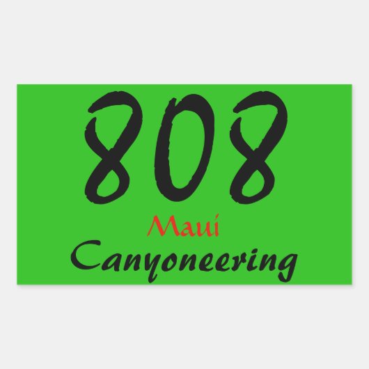 Maui Canyoneering sticker (Voorkant)