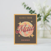 Maui City Hawaii USA retro  Briefkaart (Staand voorkant)