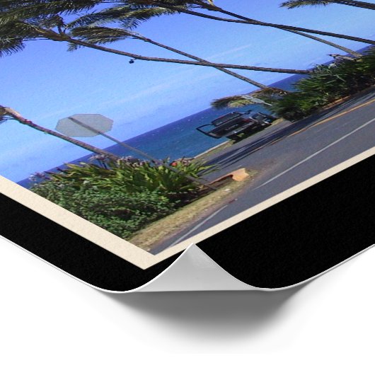 Maui Collage met Uw Foto's en Datum Poster (Hoek)