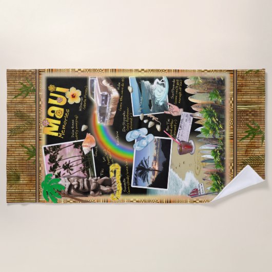 Maui Collage Strandlaken (Voorkant)