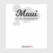 Maui Coördineert de Vakantie van het Ontwerp Sticker (Vel)