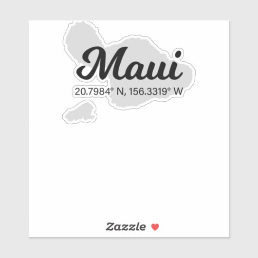 Maui Coördineert de Vakantie van het Ontwerp Sticker (Vel)