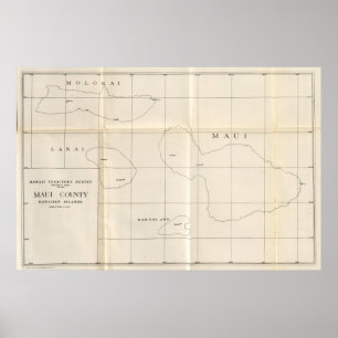 Maui County, Hawaii Poster