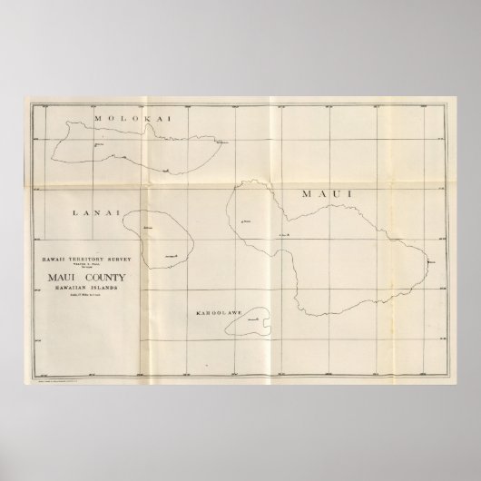 Maui County, Hawaii Poster (Voorkant)