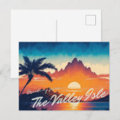 Maui - De vallei Isle Briefkaart (Voorkant / Achterkant)