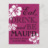 Maui Destination Wedding Save the Date Briefkaart (Voorkant)