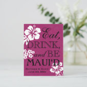 Maui Destination Wedding Save the Date Briefkaart (Staand voorkant)