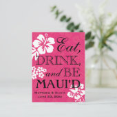 Maui Destination Wedding Save the Date Briefkaart (Staand voorkant)