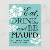 Maui Destination Wedding Save the Date Briefkaart (Voorkant)