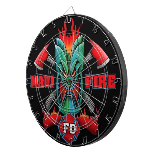 Maui Fire Dartbord (Voorkant Rechts)