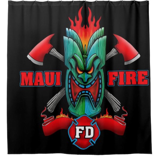 Maui Fire Douchegordijn (Voorkant)