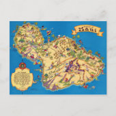 Maui Funny Map Briefkaart (Voorkant)