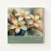 Maui Gele Plumeria Notitieboek (Achterkant)