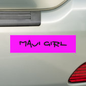 Maui Girl Bumpersticker (Op auto)