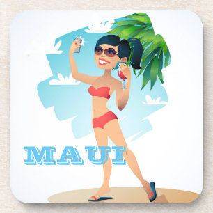 Maui Girl Onderzetter Set