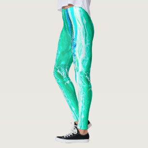 Maui golven Thunder_Cove gestreept blauw/groen Leggings