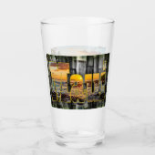 Maui graphics, bamboe & Pa'ako Beach, Beer Glass Glas (Voorkant)