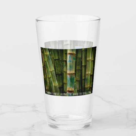 Maui graphics en het Bamboe Forest, Beer Glass Glas (Achterkant)
