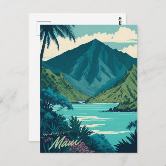 Maui, Hawaï Briefkaart (Voorkant / Achterkant)