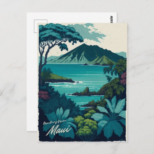 Maui, Hawaï Briefkaart (Voorkant / Achterkant)