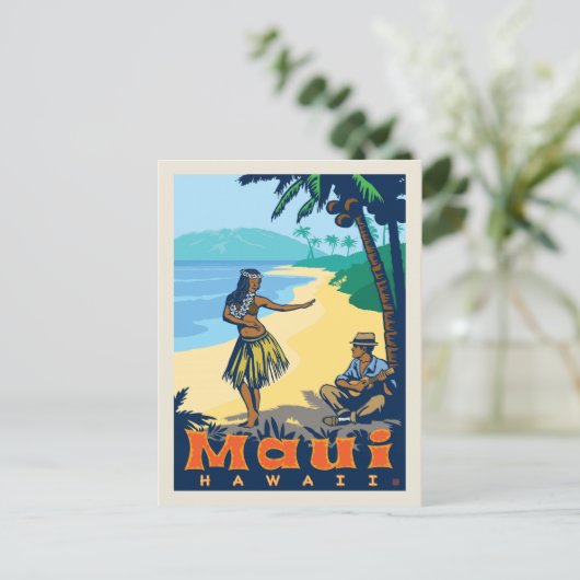 Maui, Hawaï | De datum opslaan Aankondigingskaart (Staand voorkant)