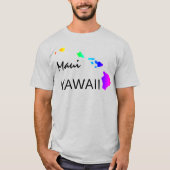MAUI - HAWAÏ-EILANDEN NEON REGENBOOG T-SHIRT (Voorkant)