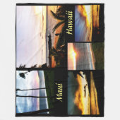 MAUI HAWAI fleece Deken (Voorkant)