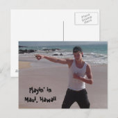 Maui Hawaï op het strand Briefkaart (Voorkant / Achterkant)