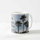 Maui Hawaï palmboom Koffiemok (Voorkant rechts)
