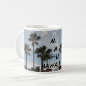 Maui Hawaï palmboom Koffiemok (Voorkant links)