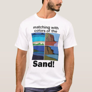 Maui Hawaï Strand Overeenkomstig Met Zand Kleuren T-shirt