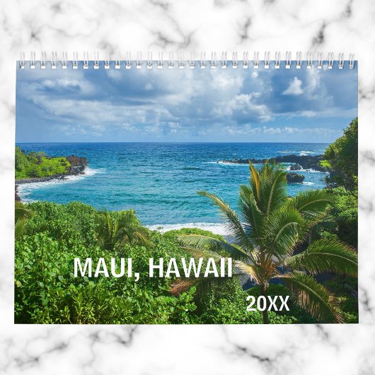 Maui Hawaï Stranden Watervallen Landschappen Kalender