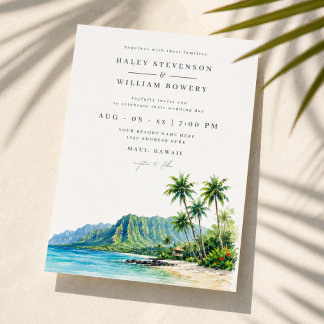 Maui Hawaï Tropisch Landschap Bestemming Huwelijk Kaart