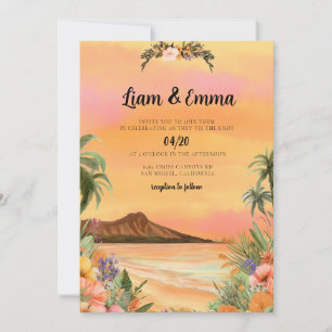 Maui Hawaï tropische trouwbestemming Kaart