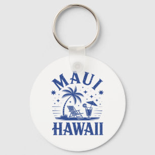Maui Hawaï Vintage Surf Strand Surfen 70's Retro Sleutelhanger
