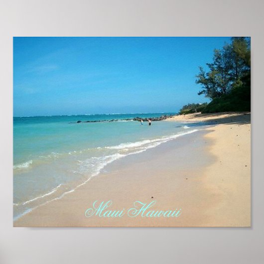 Maui Hawaii 10"x8"-Poster Poster (Voorkant)