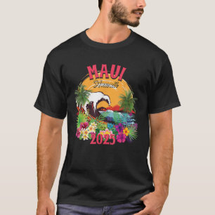 Maui Hawaii 2025 Matching Family Hawaiian Summer V T-shirt