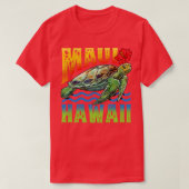 Maui Hawaii Aloha Turtle Summer Vacation Surfer Gi T-shirt (Design voorkant)