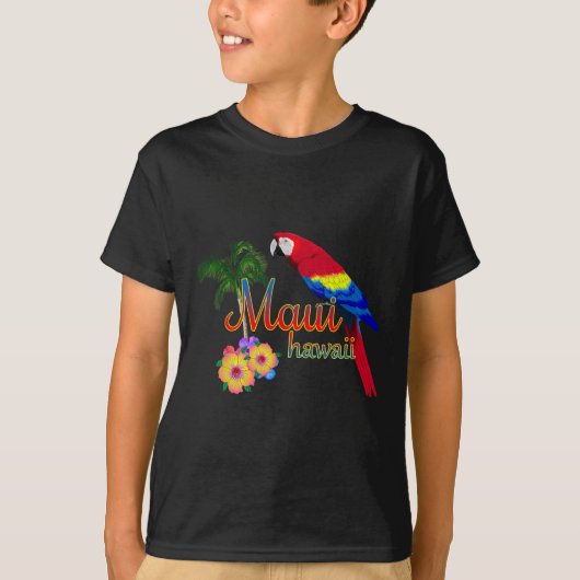 Maui Hawaii Beach Aloha T-shirt (Voorkant)
