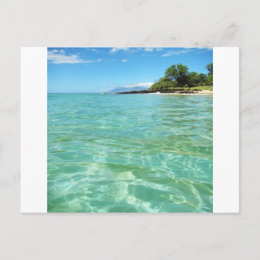 Maui Hawaii Beach Briefkaart (Voorkant)