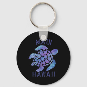 Maui, Hawaii Beach Design _ Tribal Turtle Gift Sleutelhanger