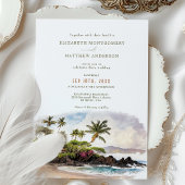 Maui Hawaii Beach Destination Wedding Invitation Kaart