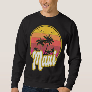 Maui Hawaii Beach Retro Sunset Trui