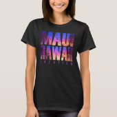 Maui Hawaii Beach Summer Vacation Matching Family  T-shirt (Voorkant)