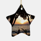 Maui Hawaii Beach Sunset Keramisch Ornament (Rechts)
